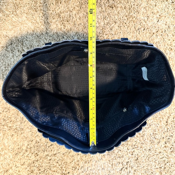 Kate Spade Black Leather Scalloped Tote - Picture 10 of 10